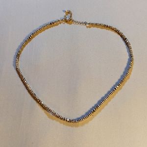 10 carat gold dipped bead necklace